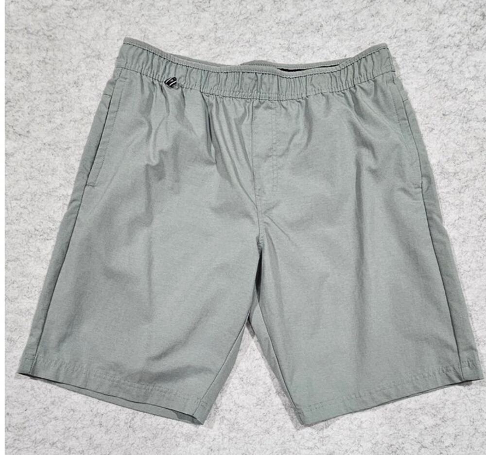 Voyager Performance Shorts Elastic Waist Athletic Hiking Stretch Quick Dry Sz L